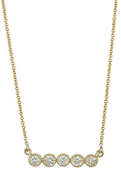 Analise Bezel Bar Necklace