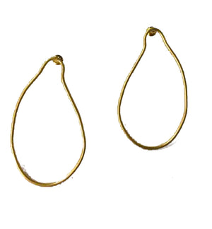 Gabriella Organic Oval Earrings