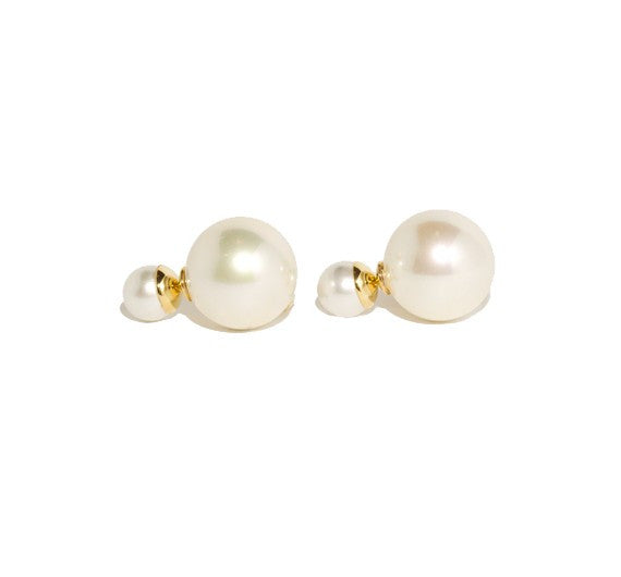 Lily Double Pearl Earrings