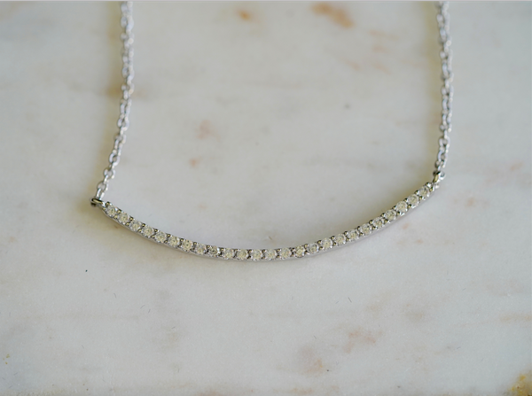 Em Curved Bar Necklace