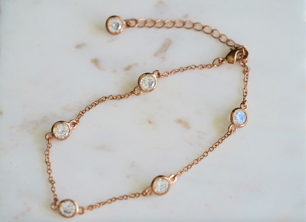 Mae Stone Station Tennis Bracelet