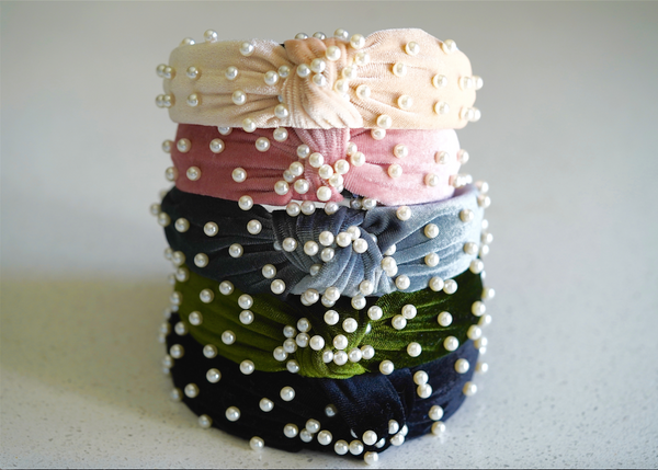 Pearl Velvet Headband