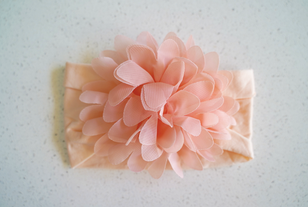 Chiffon Flower Stretchy Headband