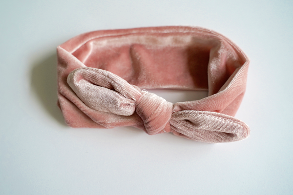 Velvet Tie Bow Baby Headband