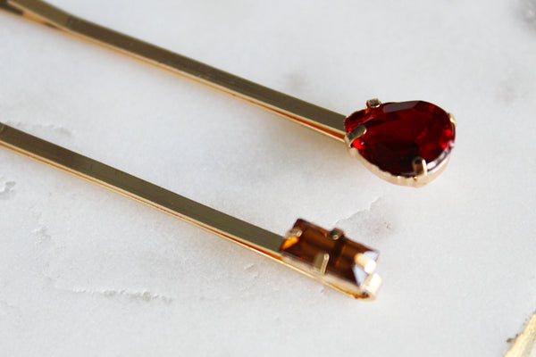 Warm Gem Bobby Pin Set