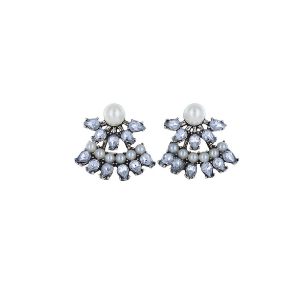 Alessandra Glam Pearl Ear Jackets