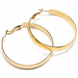 Ava Thick Gold Hoop Earrings