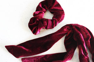 Velvet Bow Scrunchie