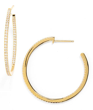 Elizabetta Large Gold Hoop Earrings