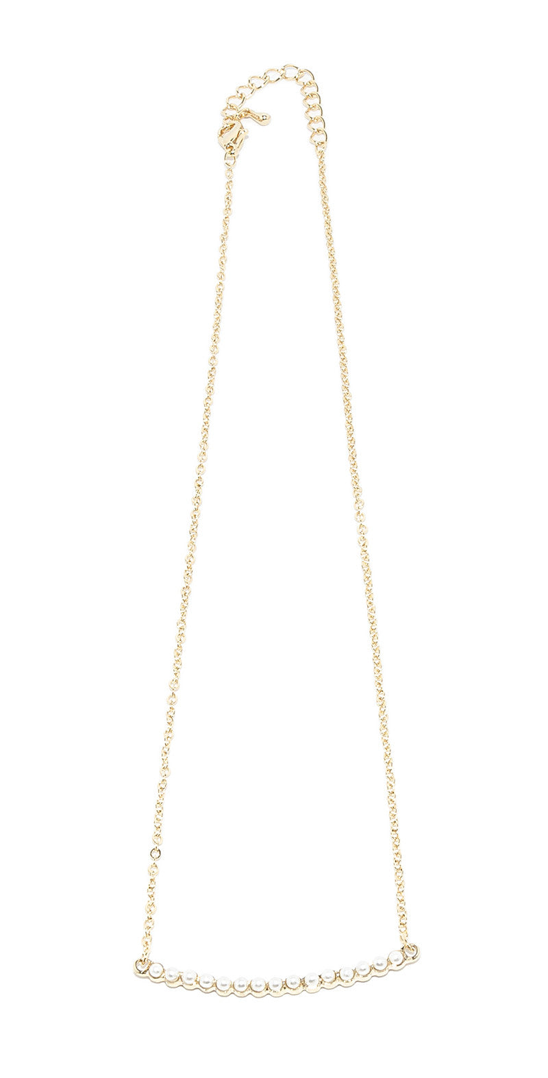 Penelope Curved Bar Necklace - Mas Femme