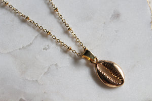 Summer Gold Shell Necklace