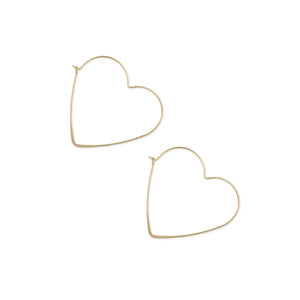 Valentina Heart Hoop Earrings