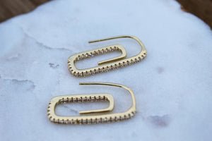 Wren Paper Clip Earrings