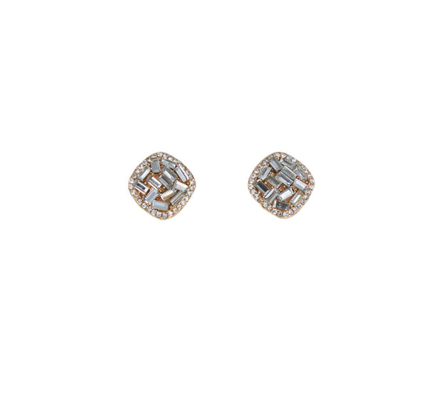 Clo Sparkly Square Stud Earrings