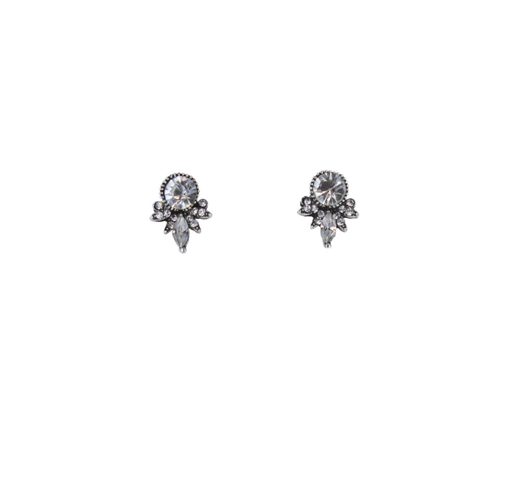 Cece Silver Stud Earrings - Mas Femme